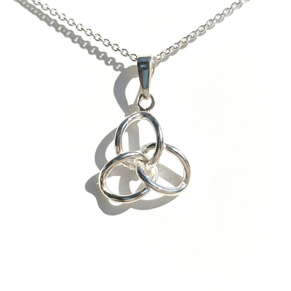 925 Sterling Silver Loop Statement Necklace – Delicate Gift for Her